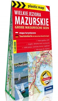 Plastic map Wielkie Jeziora Mazurskie - okładka książki