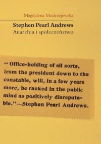 Stephen Pearl Andrews Anarchia - okładka książki