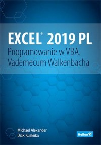 Excel 2019 PL. Programowanie w - okładka książki
