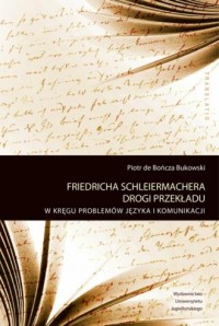 Friedricha Schleiermachera drogi - okładka książki