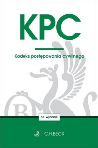 KPC. Kodeks postępowania cywilnego - okładka książki