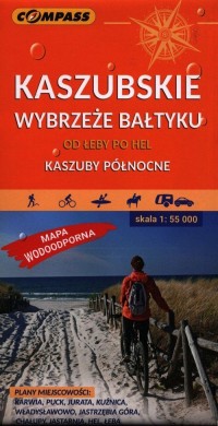Mapa tur. Kaszubskie wybrzeże Bałtyku - okładka książki