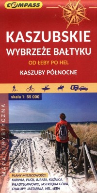 Mapa turystyczna Kaszubskie wybrzeże - okładka książki