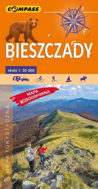 Mapa turystyczna Biszczady 1:50 - okładka książki