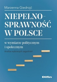 Niepełnosprawność w Polsce w wymiarze - okładka książki