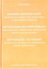 Słownik ortopedyczny pol-niem-ang - okładka książki