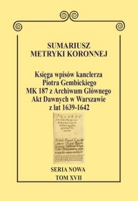 Sumariusz Metryki Koronnej. Księga - okładka książki