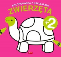 Zwierząta. Kolorowanka z naklejkami - okładka książki