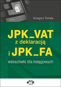 JPK_VAT z deklaracją i JPK_FA. - okładka książki