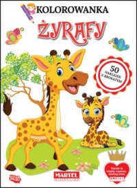 Kolorowanka Żyrafy z naklejkami - okładka książki