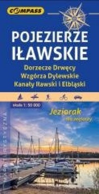 Mapa turystyczna - Pojezierze Iławskie - okładka książki