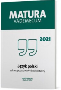 Matura 2021. Język polski. Vademecum. - okładka podręcznika