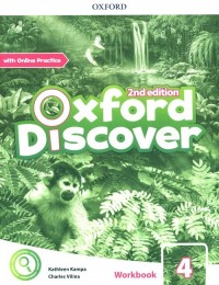 Oxford Discover 4 WB + online practice - okładka podręcznika