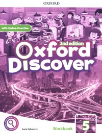 Oxford Discover 5 WB + online practice - okładka podręcznika