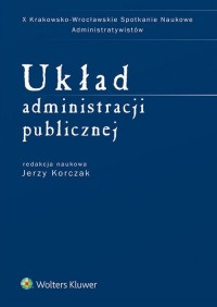 Układ administracji publicznej - okładka książki