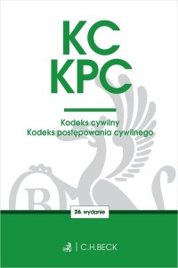KC KPC Kodeks cywilny. Kodeks postępowania - okładka książki