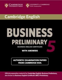 Cambridge English Business 5 Preliminary - okładka podręcznika