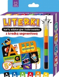 LITERKI karty edukacyjne i kolorowanka - okładka książki