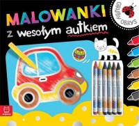 Malowanki z wesołym autkiem. Gruby - okładka książki