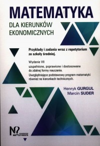 Matematyka dla kierunków ekonomicznych. - okładka książki