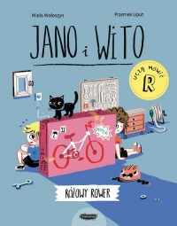 Jano i Wito uczą mówić Różowy rower - okładka książki