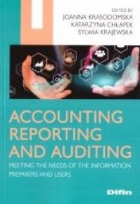 Accounting reporting and auditing - okładka książki
