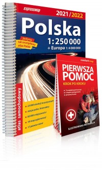 Atlas samachodowy Polska 1:250 - okładka książki