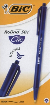 Długopis Round Stic Clic niebieski - zdjęcie produktu