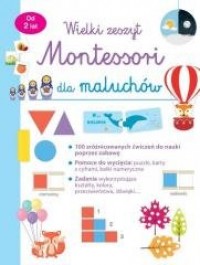 Wielki zeszyt Montessori dla maluchów - okładka książki