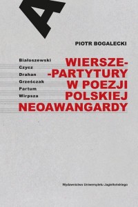 Wiersze-partytury w poezji polskiej - okładka książki