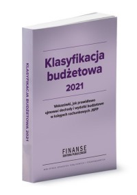 Klasyfikacja budżetowa 2021 - okładka książki