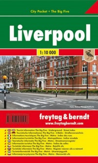 Liverpool laminowany plan miasta - okładka książki
