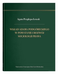 Wkład Adama Podgóreckiego w powstanie - okładka książki