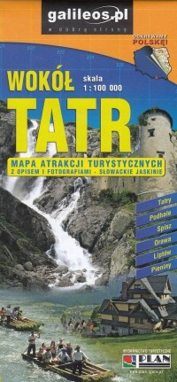 Wokół Tatr 1:100 000 - okładka książki
