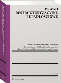 Prawo restrukturyzacyjne i upadłościowe - okładka książki