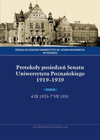 Protokoły posiedzeń Senatu Uniwersytetu - okładka książki