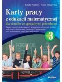 Karty pracy z edukacji matematycznej - okładka podręcznika