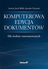 Komputerowa edycja dokumentów. - okładka książki