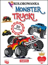 Monster Trucki. Kolorowanki z naklejkami - okładka książki