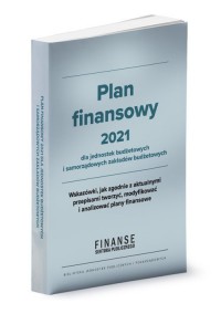 Plan finansowy 2021 dla jednostek - okładka książki