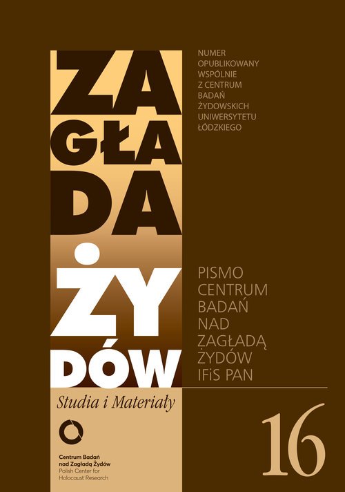 Zagłada Żydów Studia i Materiały - okładka książki