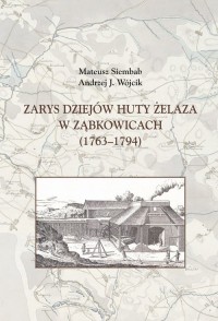 Zarys dziejów huty żelaza w Ząbkowicach - okładka książki