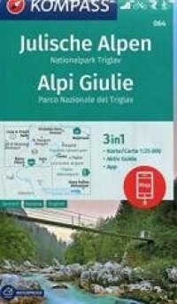 Mapa turystyczna Alpy 3w1 1:25 - okładka książki