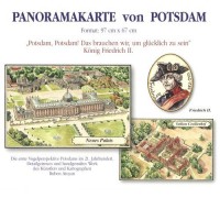 Potsdam. Panorama. Mapa pamiątkowa - okładka książki