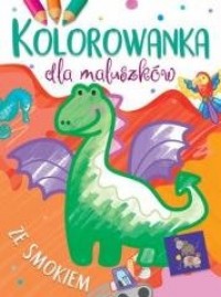 Kolorowanka dla maluszków ze smokiem - okładka książki