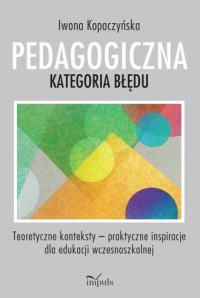 Pedagogiczna kategoria błędu - okładka książki