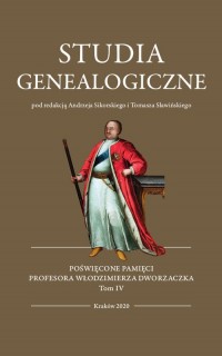 Studia Genealogiczne. Tom 4 - okładka książki