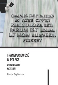 Transpłciowość w Polsce. Wytwarzanie - okładka książki