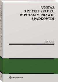 Umowa o zbycie spadku w polskim - okładka książki