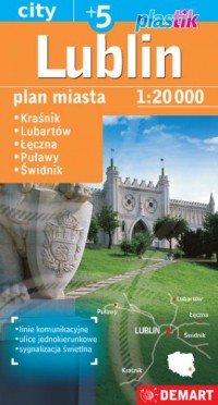 Plan miasta Lublin 1:20 000 plastik - okładka książki